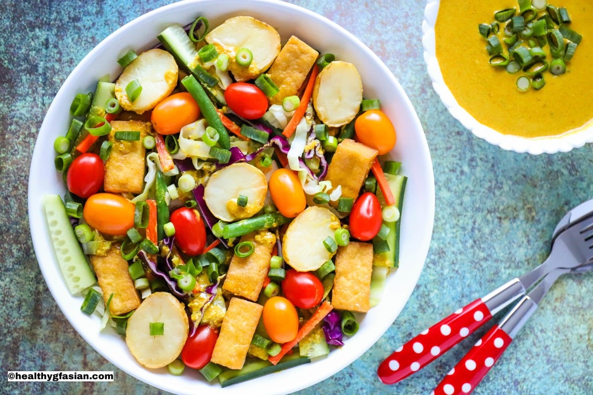 Indonesian Gado Gado Salad Gluten Free Asian Recipes Healthy gf Asian