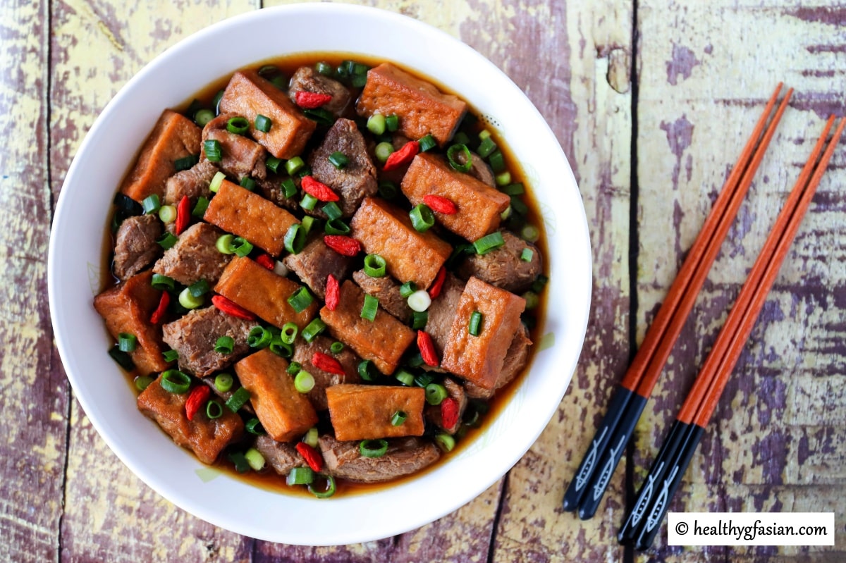 Braised Pork with Tofu Gluten Free