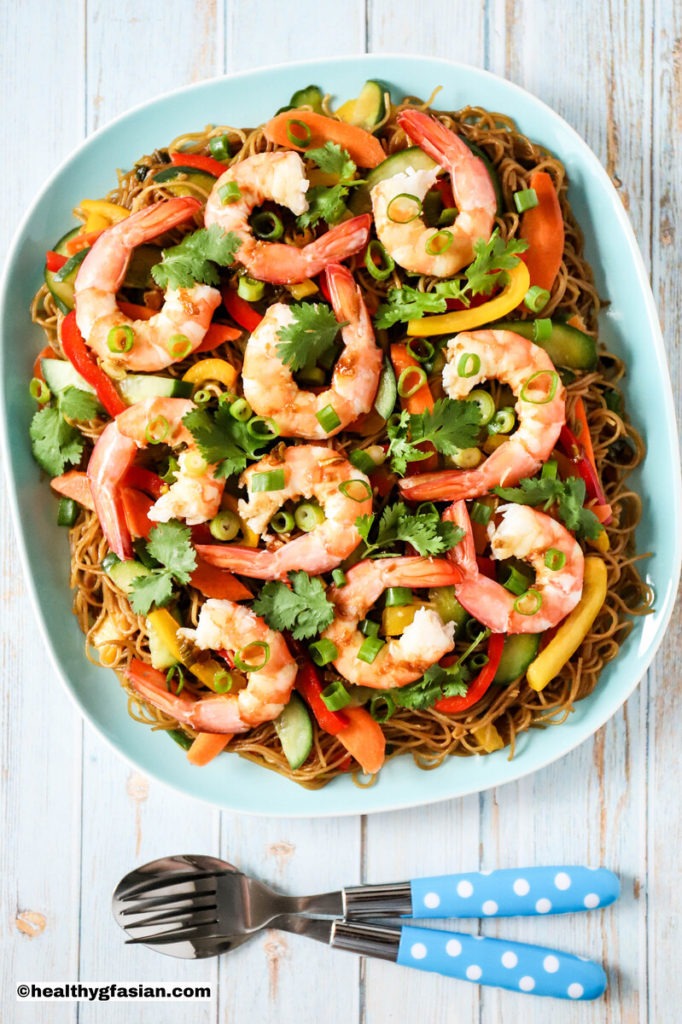 Easy Prawns Lo Mein