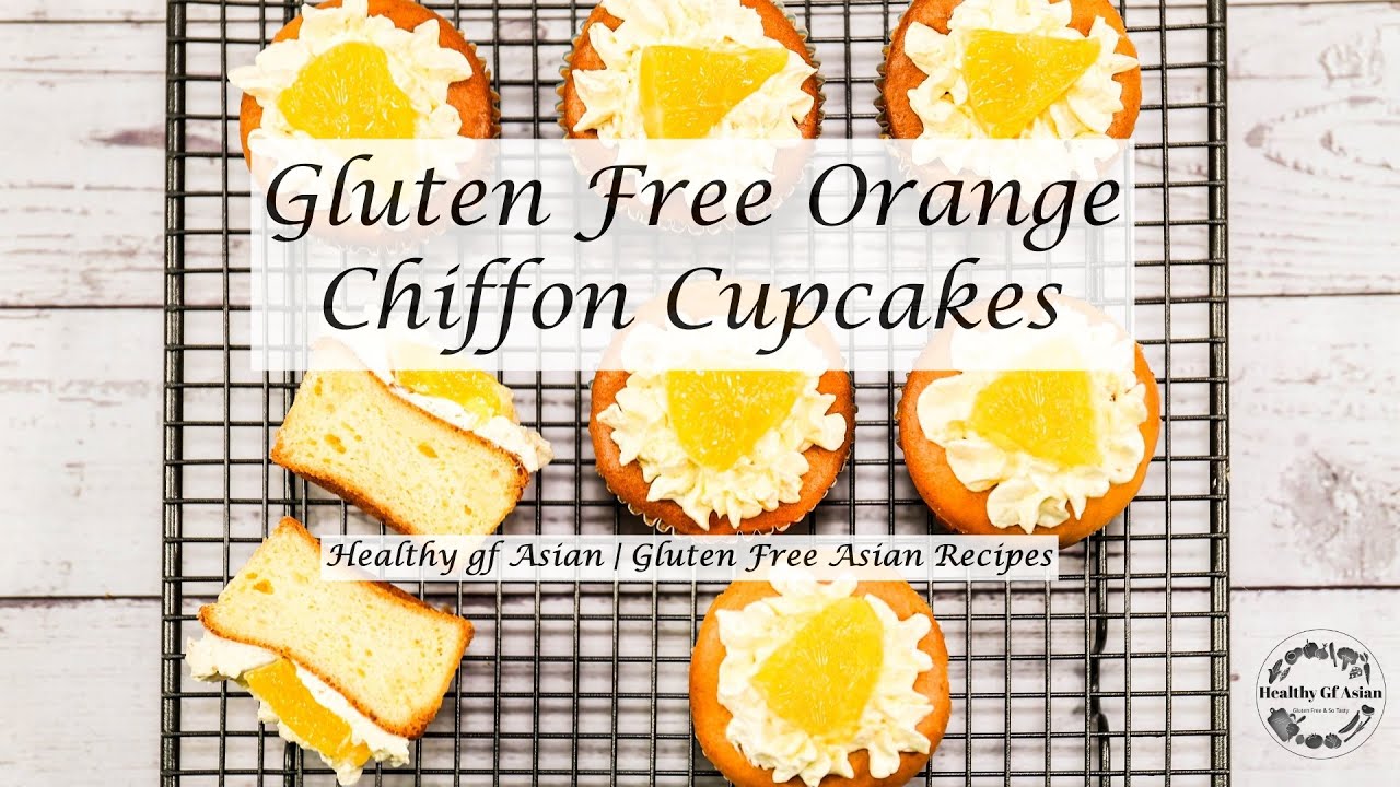 Gluten Free Orange Chiffon Cupcakes
