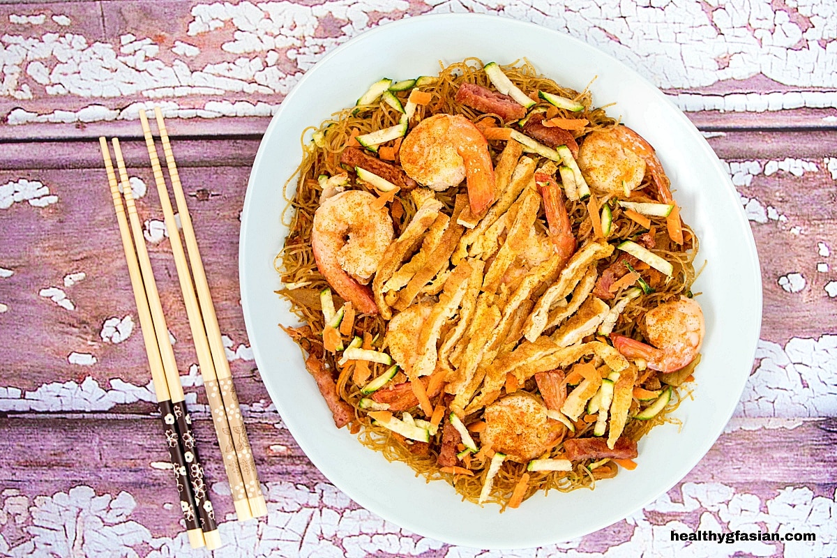 Singapore Noodles (Sing Chow Mai Fun) Gluten Free